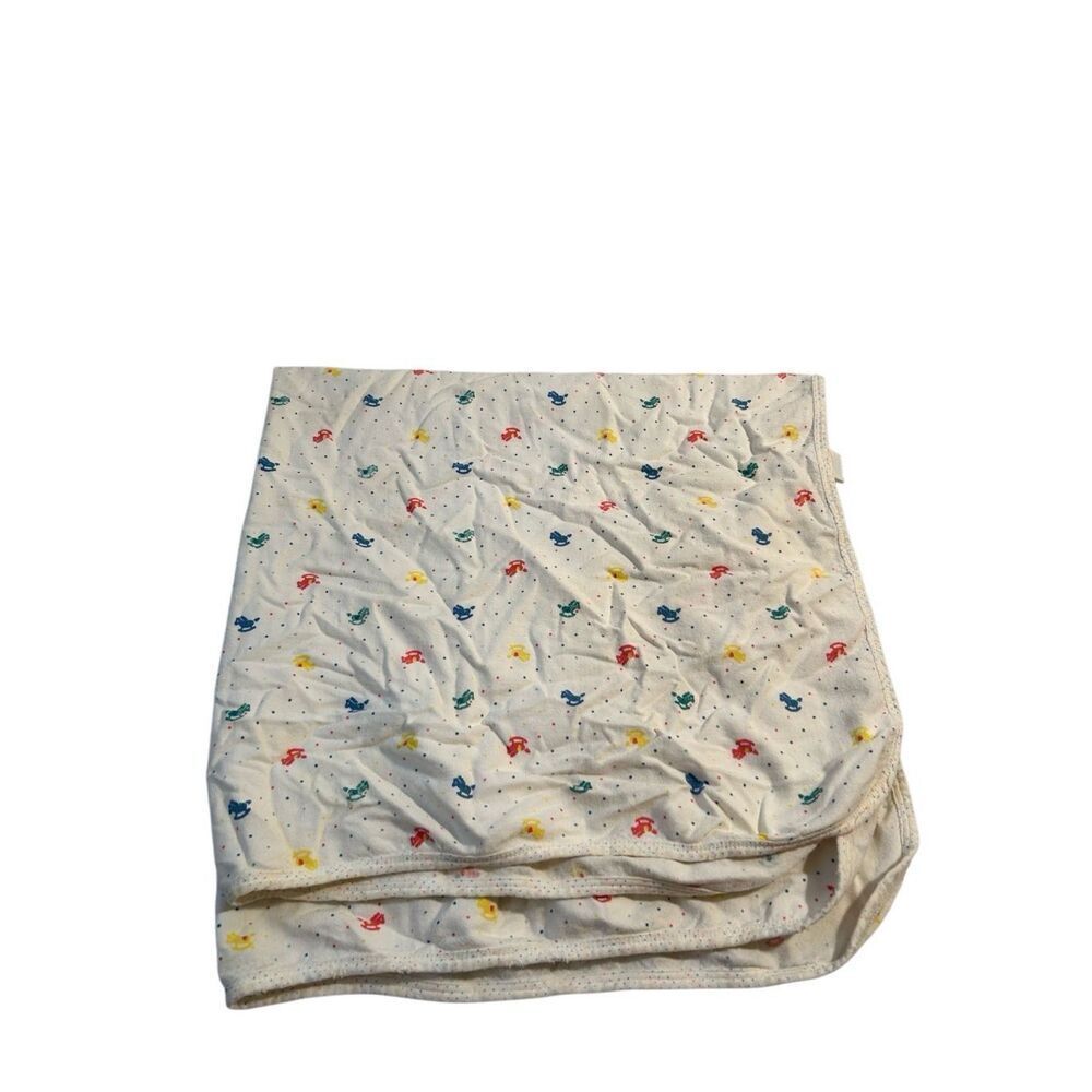 Healthtex baby‎ blanket USA rocking horses